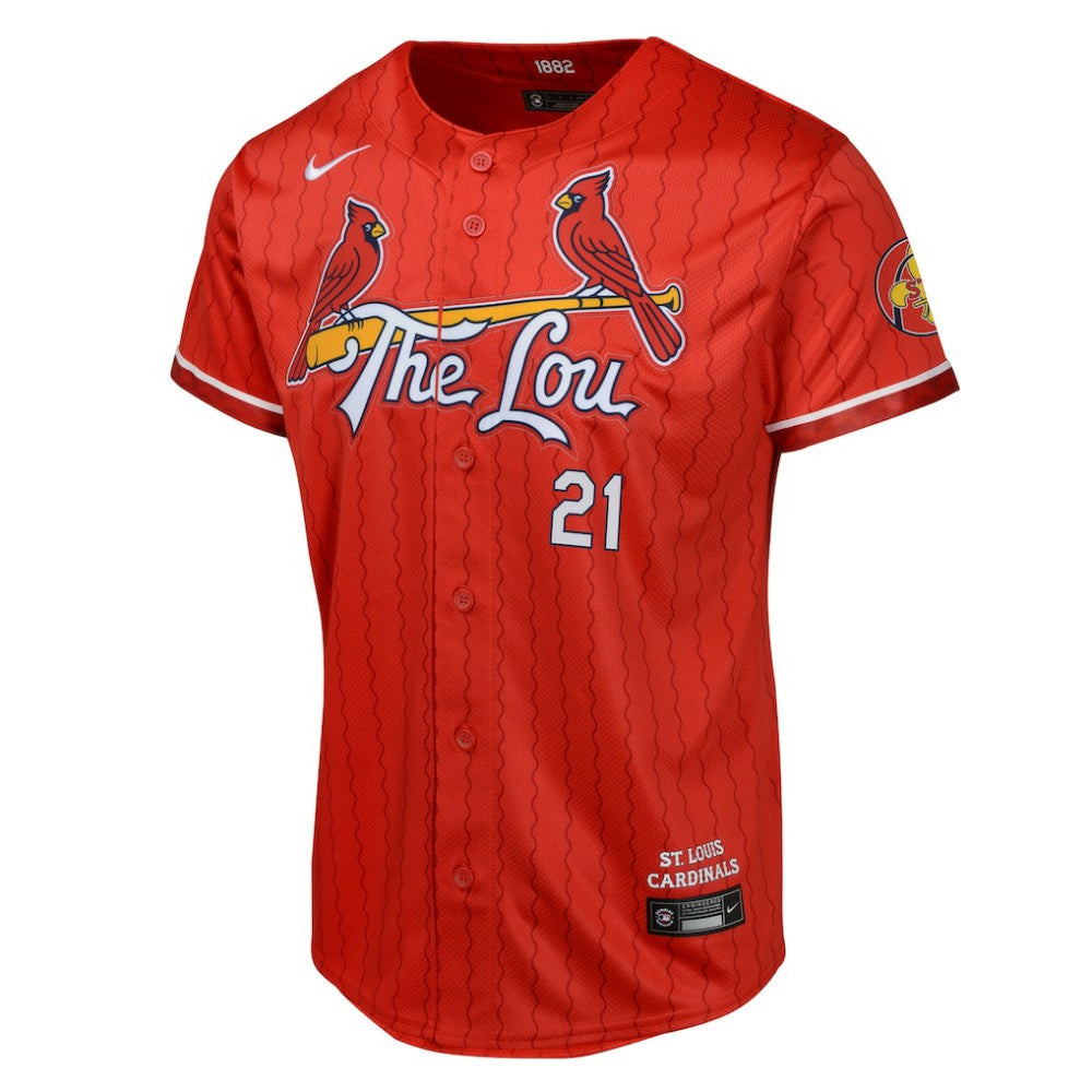 Lars Nootbaar St. Louis Cardinals Nike Youth 2024 City Connect Limited Player Jersey Lifestyle