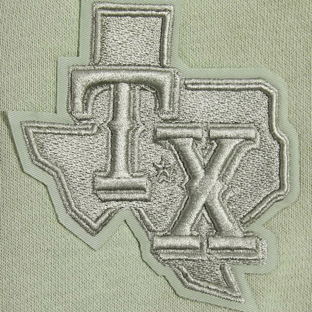 Texas Rangers Pro Standard Women's Neutral Oversized Boxy Cropped Pullover Sweatshirt discount