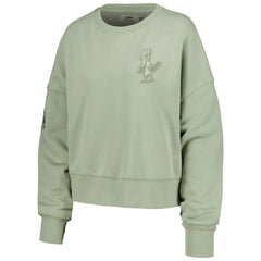 St. Louis Cardinals Pro Standard Women's Neutral Oversized Boxy Cropped Pullover Sweatshirt On Sale