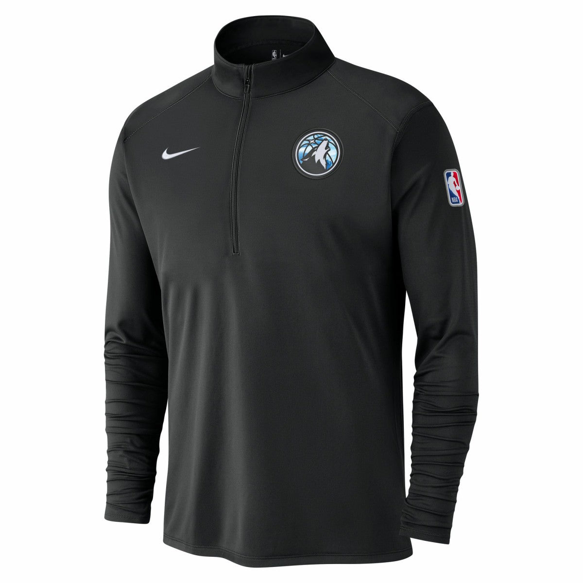 Nike - Minnesota Timberwolves 2024/25 City Edition Authentic Coaches Performance Half-Zip Top - Black