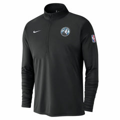 Nike - Minnesota Timberwolves 2024/25 City Edition Authentic Coaches Performance Half-Zip Top - Black