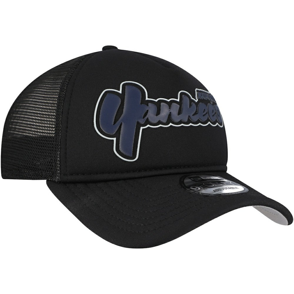 New York Yankees New Era Retro Bold A-Frame Trucker 9FORTY Adjustable Hat Near Me