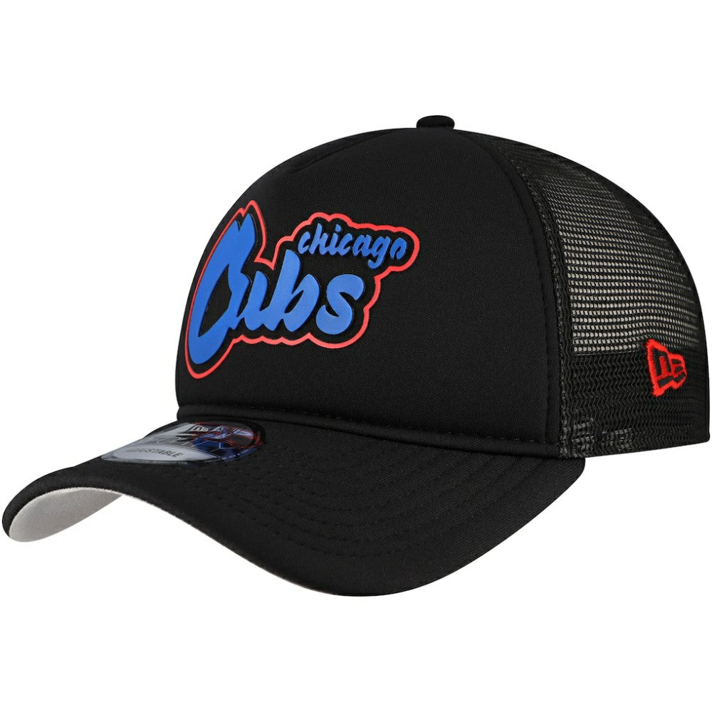 Chicago Cubs New Era Retro Bold A-Frame Trucker 9FORTY Adjustable Hat Near Me
