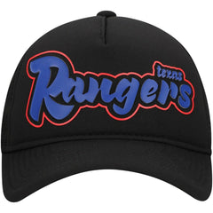 Texas Rangers New Era Retro Bold A-Frame Trucker 9FORTY Adjustable Hat Lifestyle