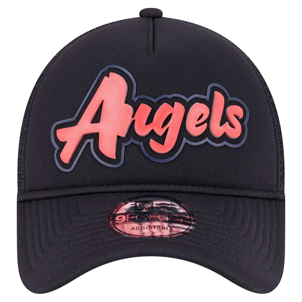 Los Angeles Angels New Era Retro Bold A-Frame Trucker 9FORTY Adjustable Hat for sale