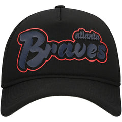 Atlanta Braves New Era Retro Bold A-Frame Trucker 9FORTY Adjustable Hat On Sale