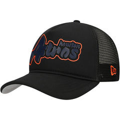Houston Astros New Era Retro Bold A-Frame Trucker 9FORTY Adjustable Hat On Sale