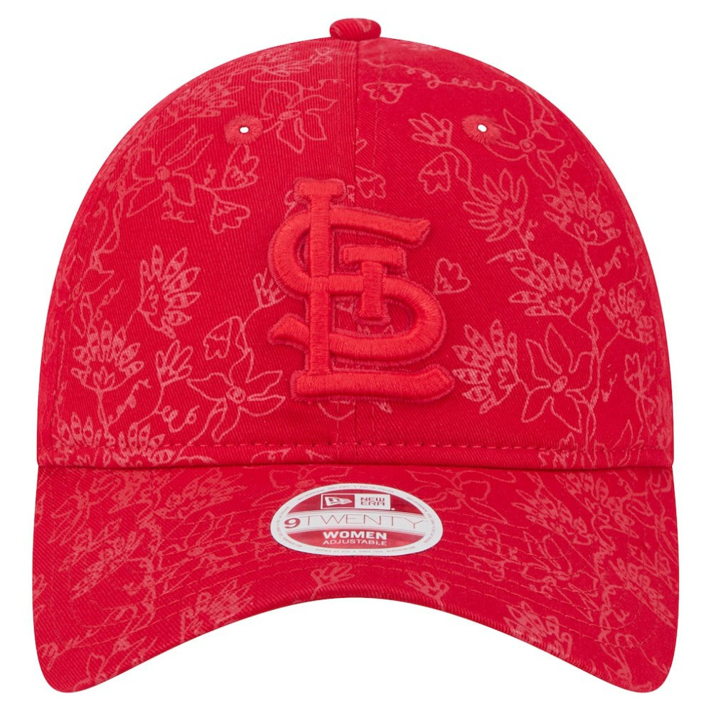 St. Louis Cardinals New Era Women's Tonal Floral 9TWENTY Adjustable Hat Online