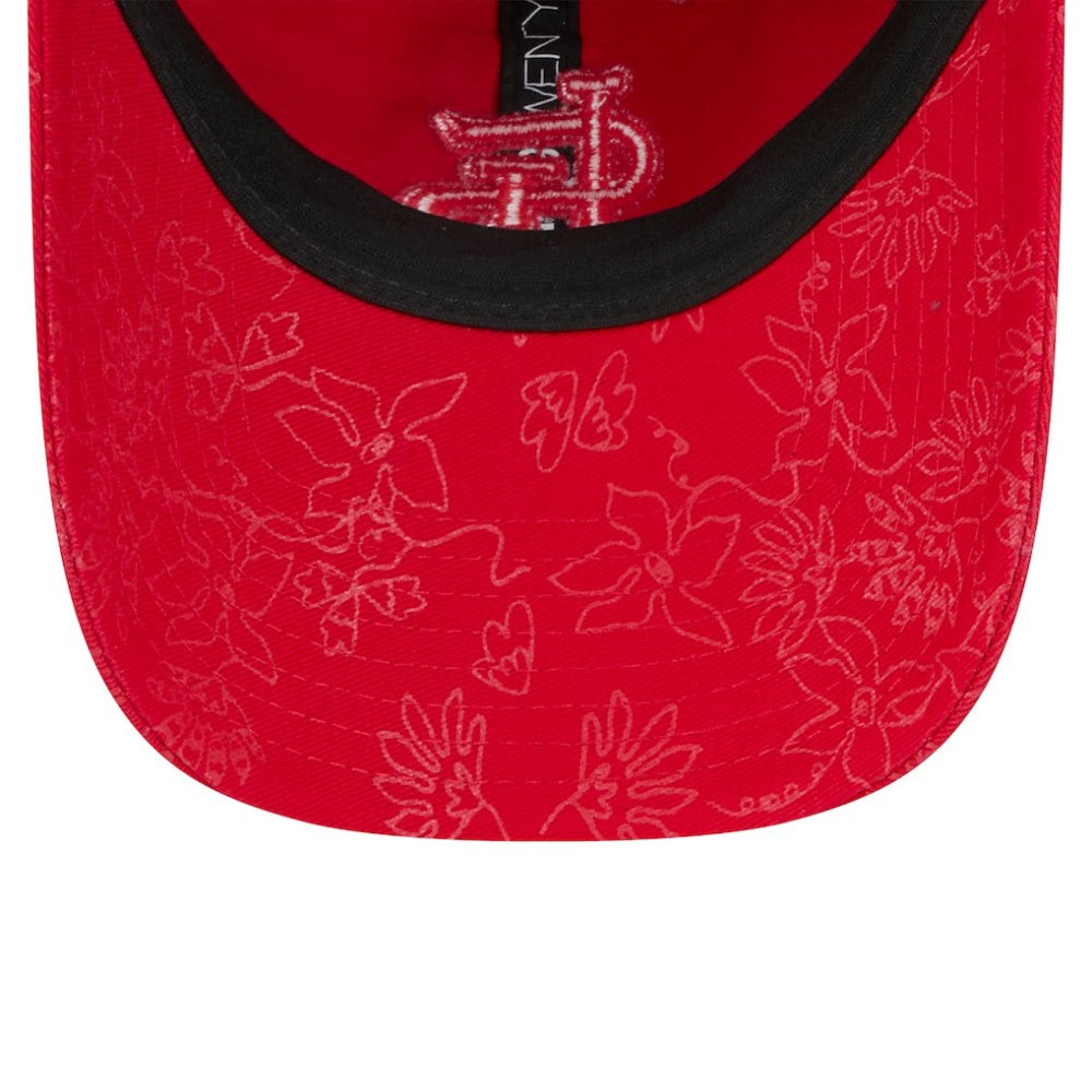 St. Louis Cardinals New Era Women's Tonal Floral 9TWENTY Adjustable Hat Online