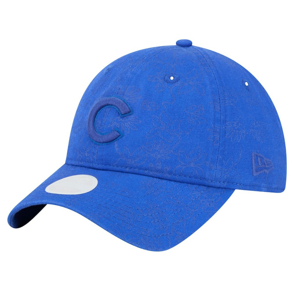 Chicago Cubs New Era Women's Tonal Floral 9TWENTY Adjustable Hat discount