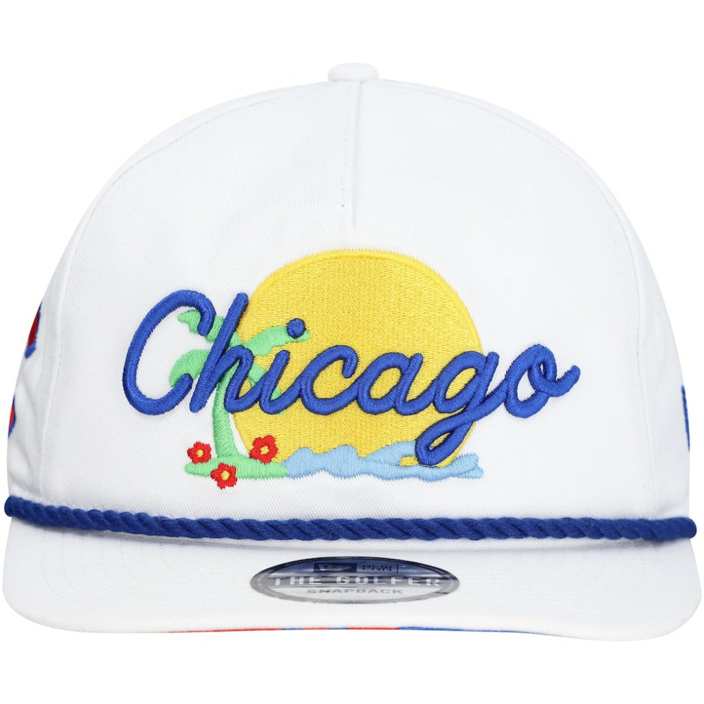 Chicago Cubs New Era Paradise Golfer Adjustable Hat On Sale
