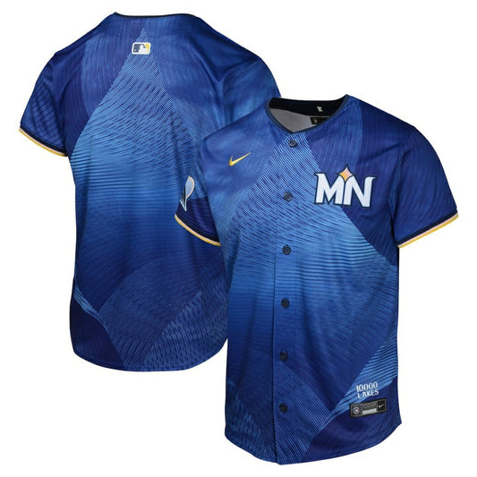 Minnesota Twins Nike Youth 2024 City Connect Limited Jersey - Royal | MLB Jerseys