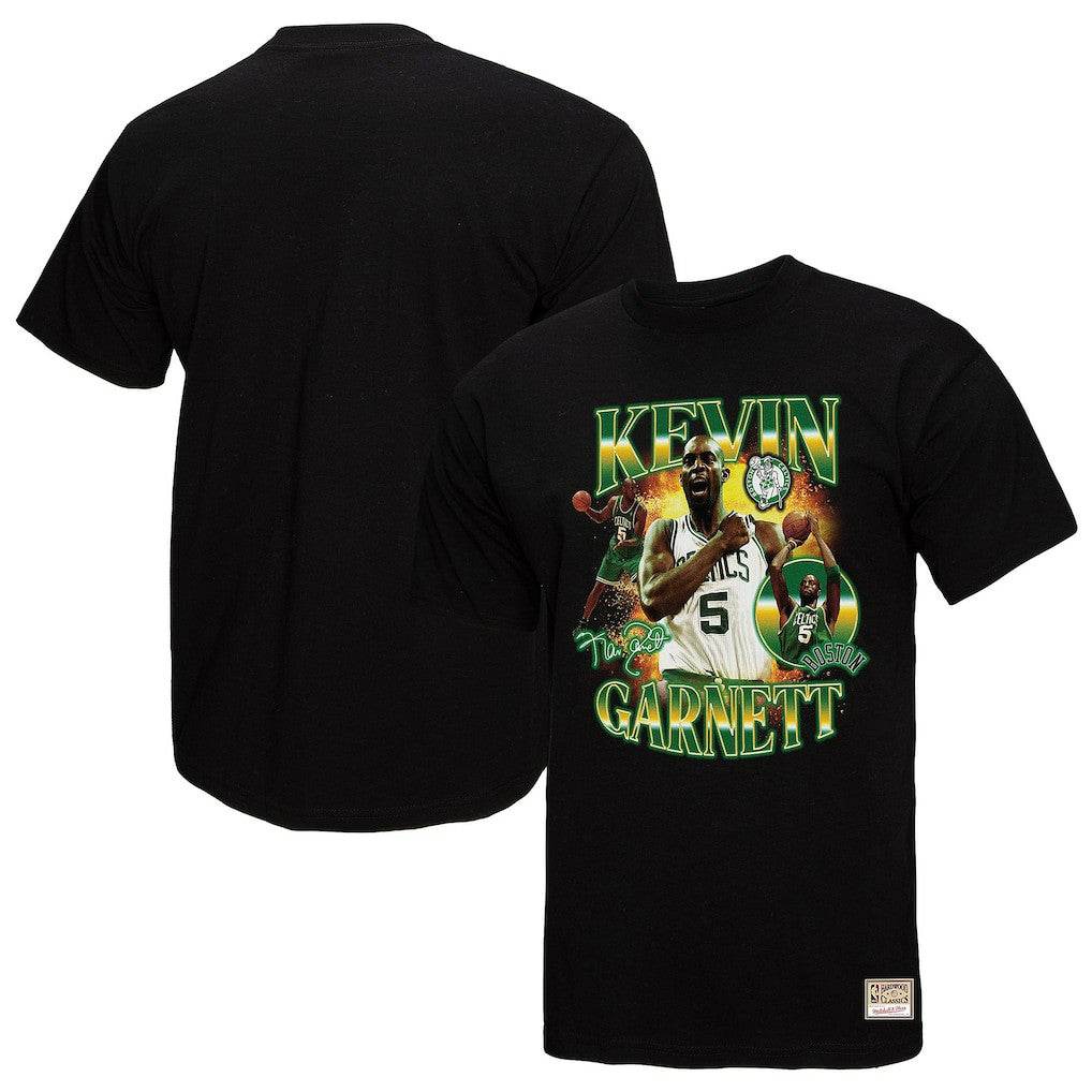 Mitchell & Ness - Kevin Garnett Boston Celtics Collage T-Shirt - Black