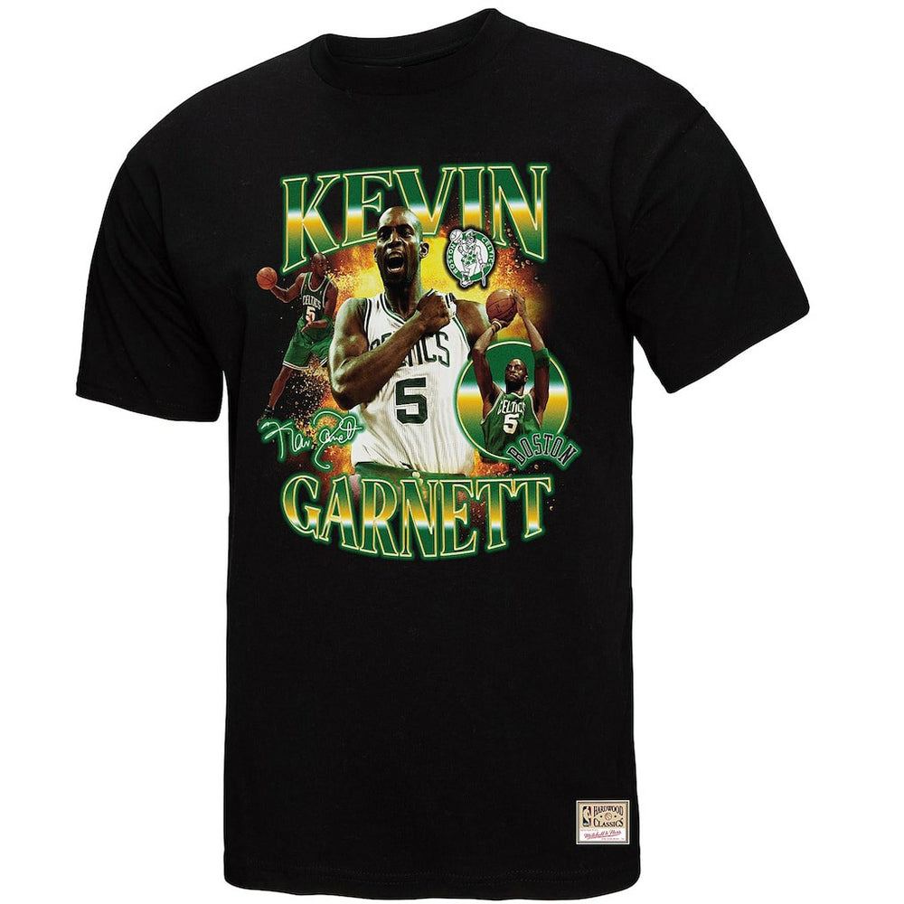 Mitchell & Ness - Kevin Garnett Boston Celtics Collage T-Shirt - Black