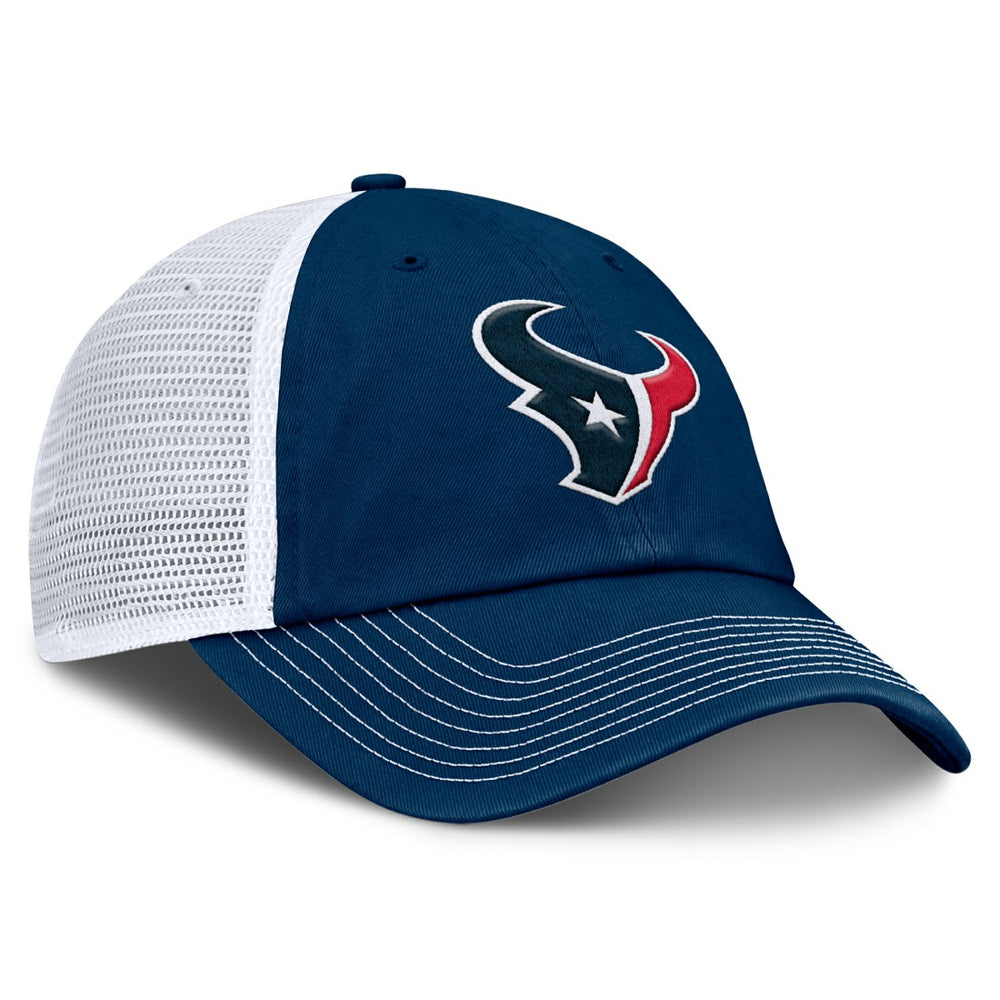 Houston Texans Trucker Adjustable Hat Navy/White - Fanatics