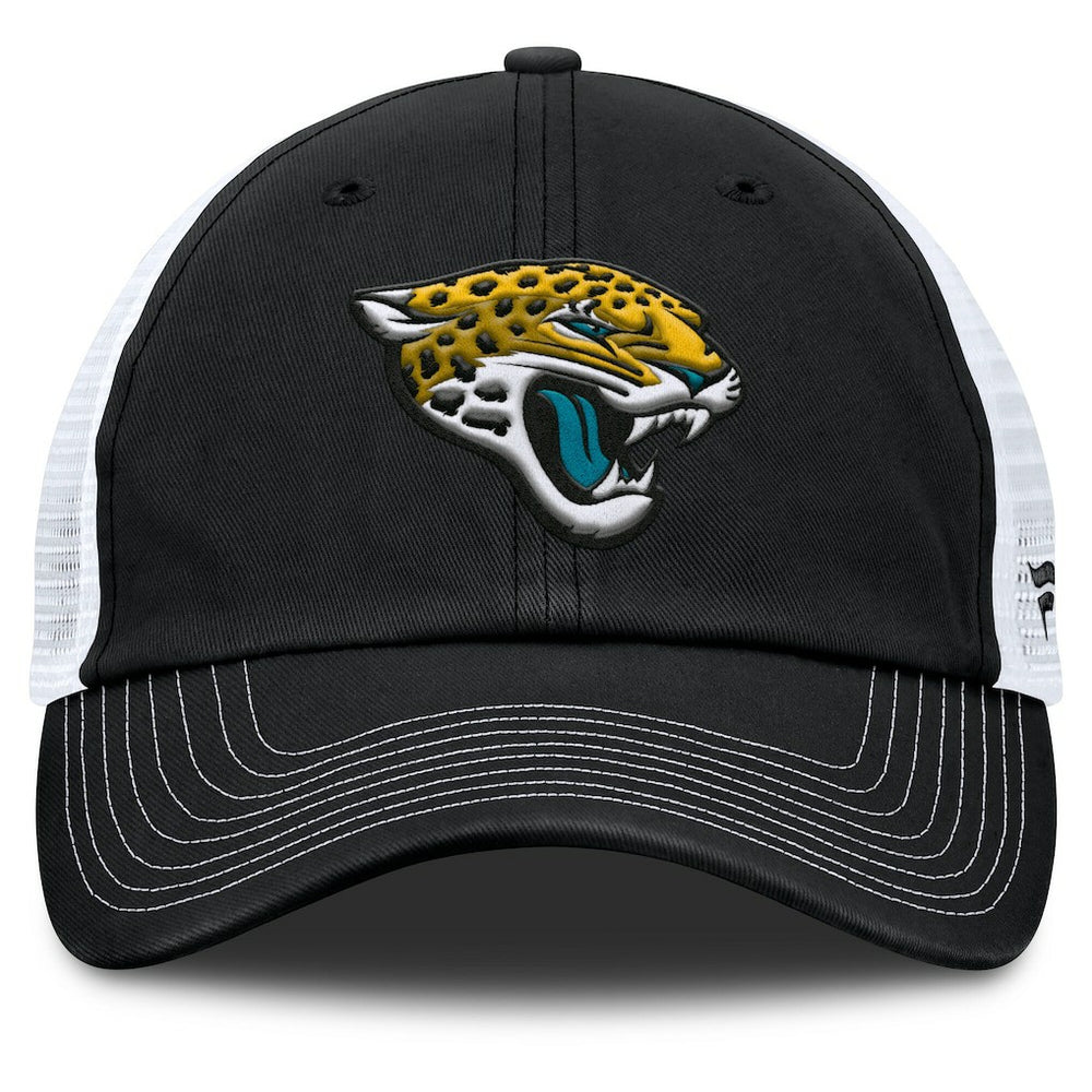 Jacksonville Jaguars Trucker Adjustable Hat Black/White - Fanatics