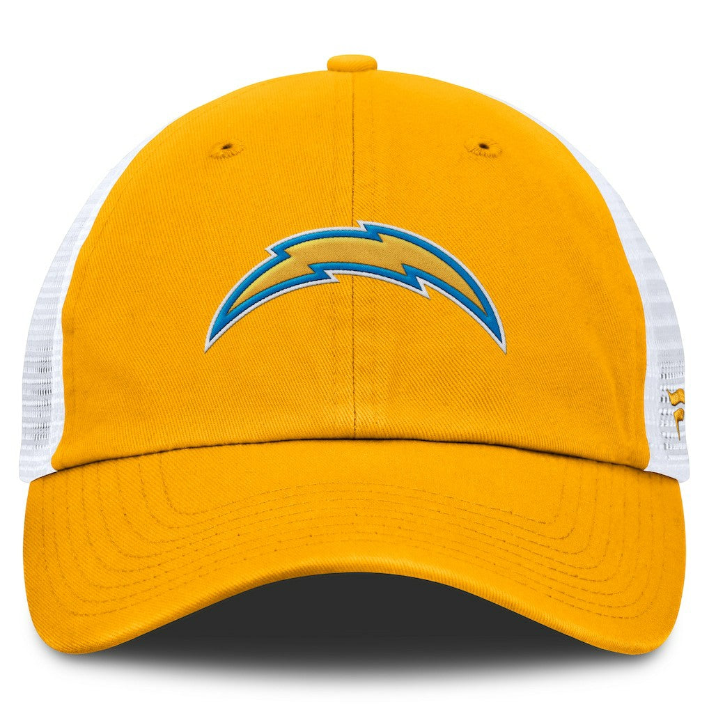Los Angeles Chargers Trucker Adjustable Hat Gold/White - Fanatics