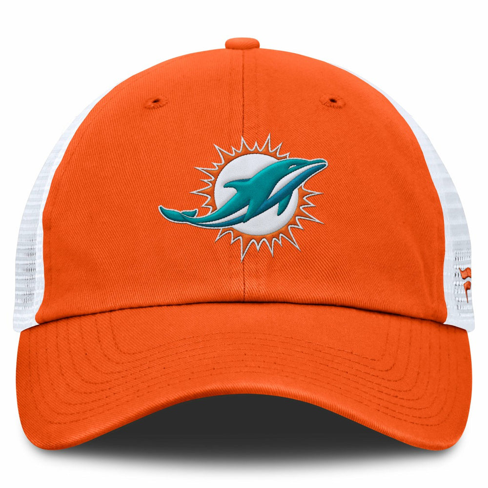 Miami Dolphins Trucker Adjustable Hat Orange/White - Fanatics