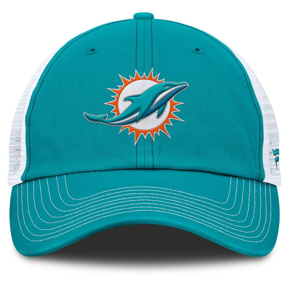 Miami Dolphins Trucker Adjustable Hat Aqua/White - Fanatics
