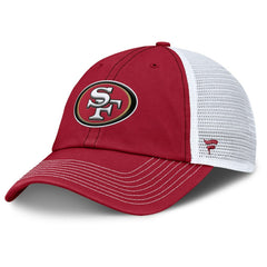 San Francisco 49ers Trucker Adjustable Hat Scarlet/White - Fanatics