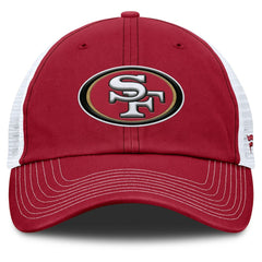 San Francisco 49ers Trucker Adjustable Hat Scarlet/White - Fanatics