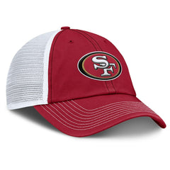 San Francisco 49ers Trucker Adjustable Hat Scarlet/White - Fanatics