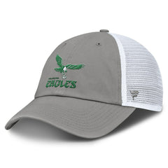 Philadelphia Eagles Vintage Trucker Adjustable Hat Gray/White - Fanatics