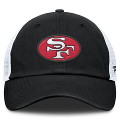 San Francisco 49ers Basic Vintage Trucker Adjustable Hat Black/White - Fanatics
