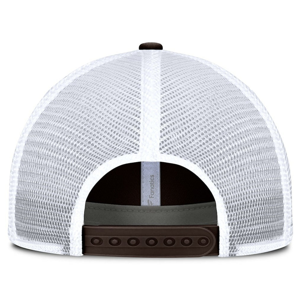 Cleveland Browns Vintage Trucker Adjustable Hat Brown/White - Fanatics
