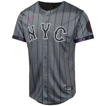 Francisco Alvarez New York Mets Nike Youth 2024 City Connect Limited Player Jersey - Graphite | MLB Jerseys