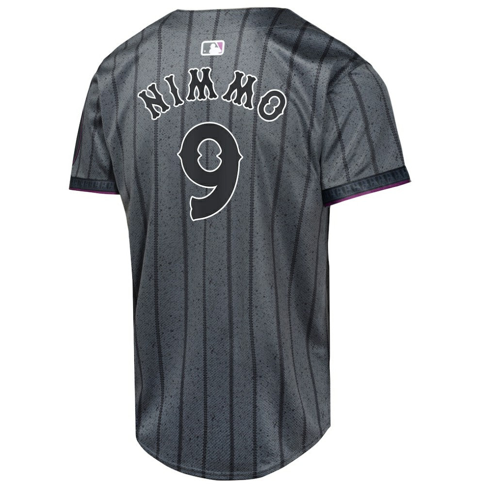 Brandon Nimmo New York Mets Nike Youth 2024 City Connect Limited Player Jersey Lifestyle