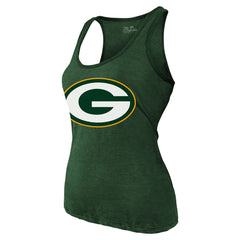 Jordan Love Green Bay Packers Majestic Threads Women's Name & Number Tri-Blend Tank Top Green - NFL