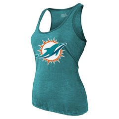 Tyreek Hill Miami Dolphins Majestic Threads Women's Name & Number Tri-Blend Tank Top Aqua - NFL