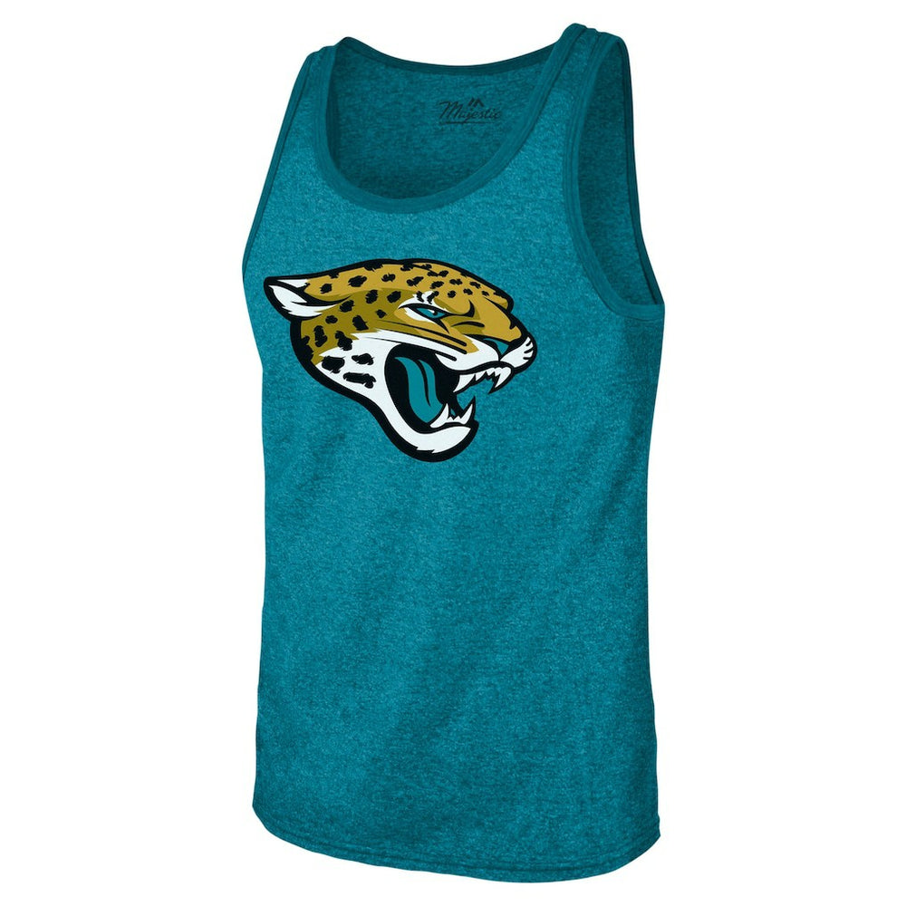 Trevor Lawrence Jacksonville Jaguars Majestic Threads Tri-Blend Player Name & Number Tank Top Teal - NFL