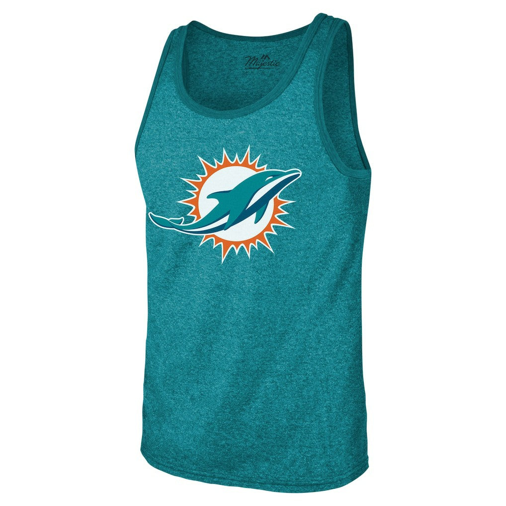 Tyreek Hill Miami Dolphins Majestic Threads Tri-Blend Player Name & Number Tank Top Aqua - NFL