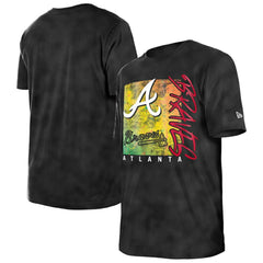 Atlanta Braves New Era Women's Sport Classics Enzyme Wash Oversized T-Shirt Lifestyle