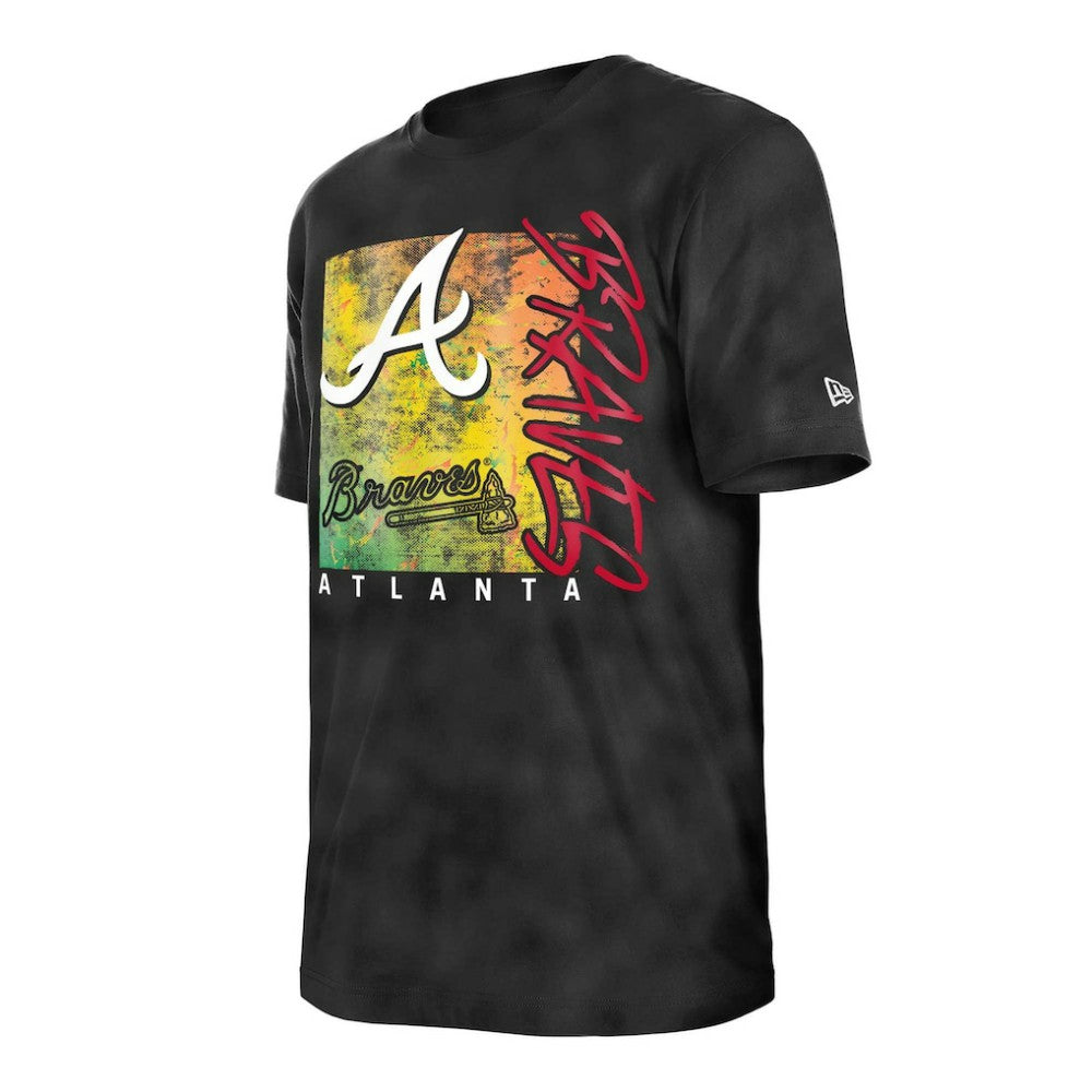 Atlanta Braves New Era Women's Sport Classics Enzyme Wash Oversized T-Shirt Lifestyle