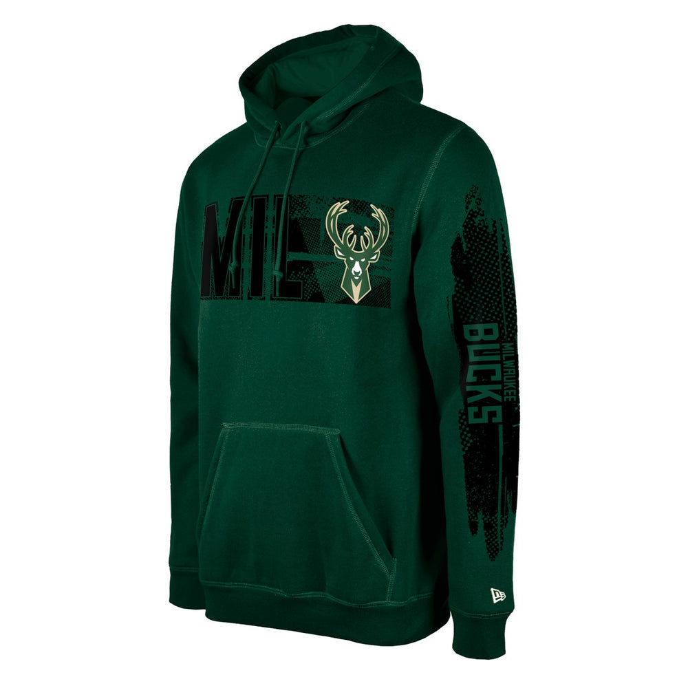 New Era - Milwaukee Bucks Tip-Off Collection Pullover Hoodie - Hunter Green
