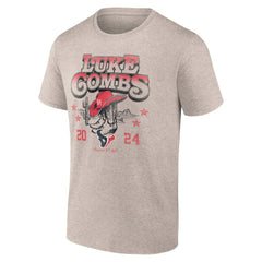 Luke Combs x Houston Texans Growin' Up and Gettin' Old Tour T-Shirt Tan - Fanatics