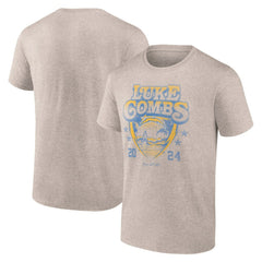 Luke Combs x Los Angeles Chargers Growin' Up and Gettin' Old Tour T-Shirt Tan - Fanatics