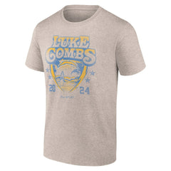 Luke Combs x Los Angeles Chargers Growin' Up and Gettin' Old Tour T-Shirt Tan - Fanatics