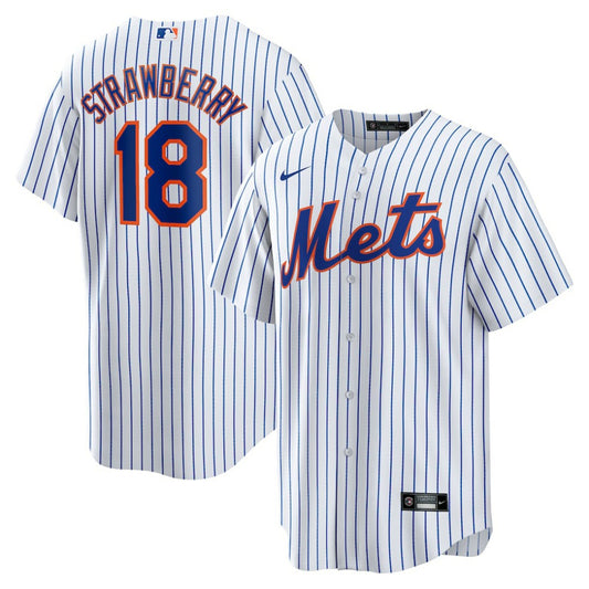 Darryl Strawberry New York Mets Nike Home Replica Retired Player Jersey - White | MLB Jerseys