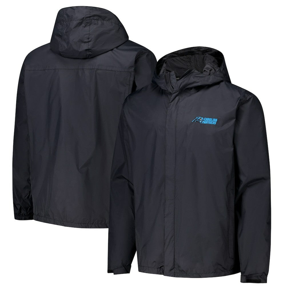Carolina Panthers Dunbrooke Tropic Waterproof Packable Full-Zip Hoodie Jacket  Black - NFL