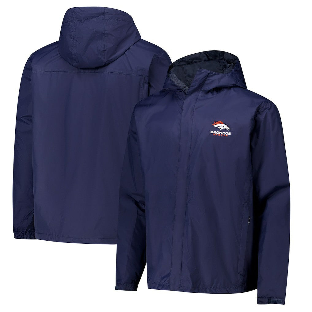 Denver Broncos Dunbrooke Tropic Waterproof Packable Full-Zip Hoodie Jacket  Navy - NFL