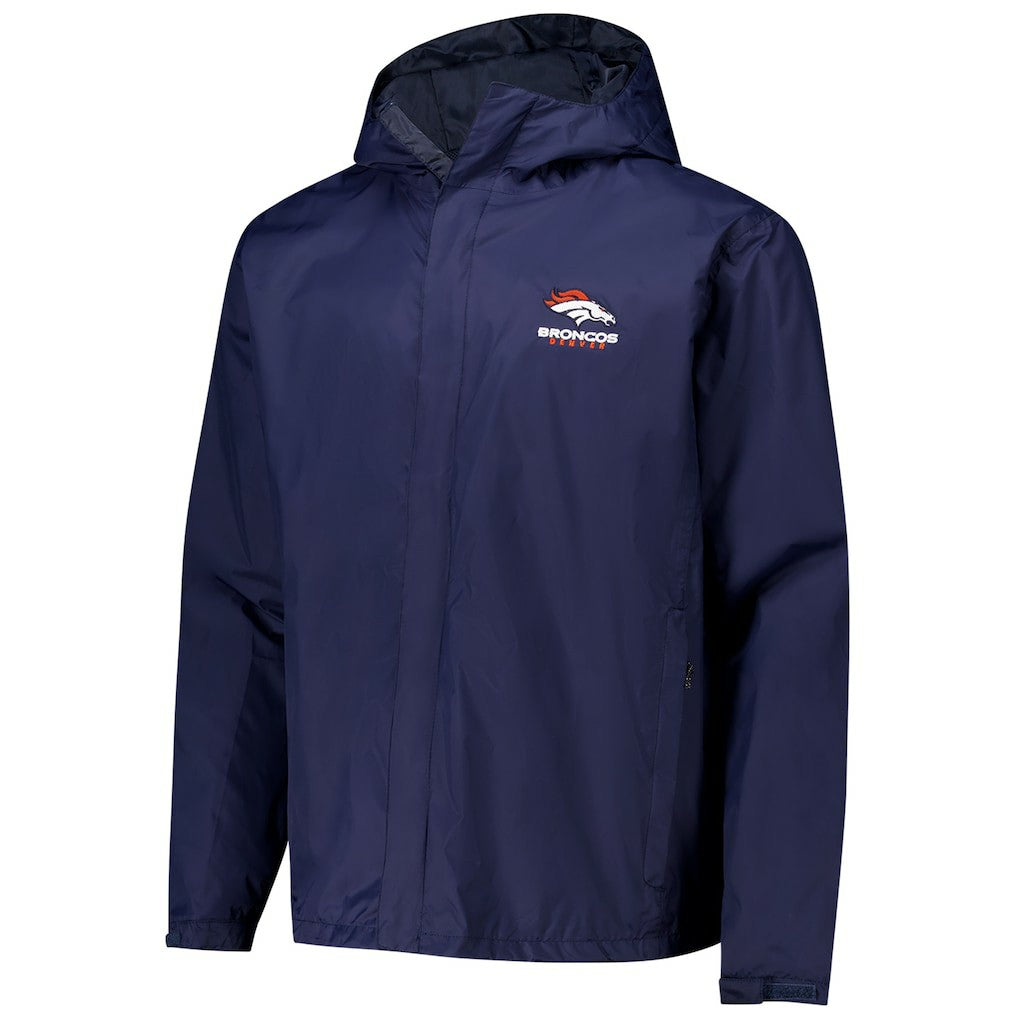 Denver Broncos Dunbrooke Tropic Waterproof Packable Full-Zip Hoodie Jacket  Navy - NFL