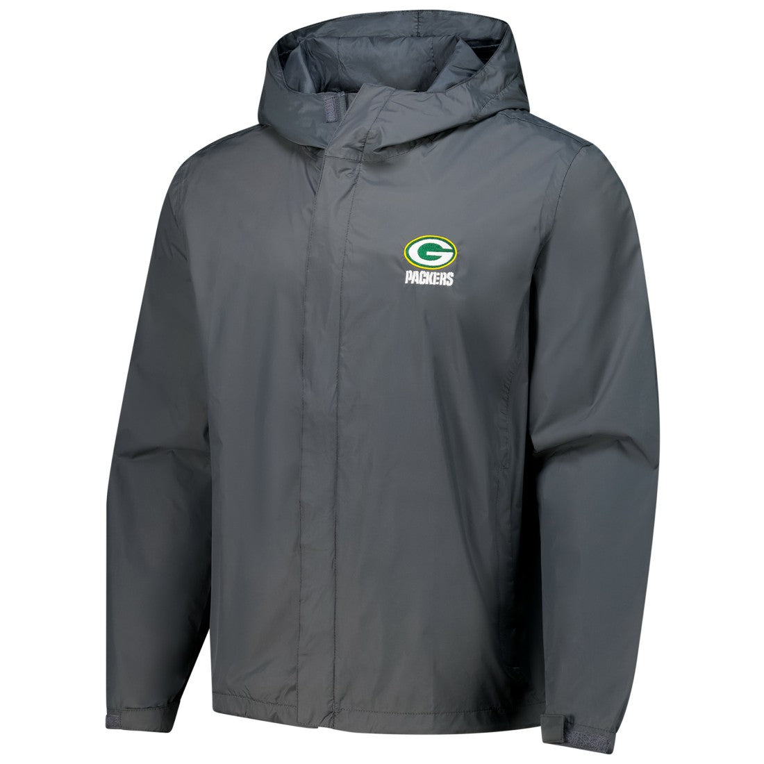 Green Bay Packers Dunbrooke Tropic Waterproof Packable Full-Zip Hoodie Jacket  Graphite - NFL