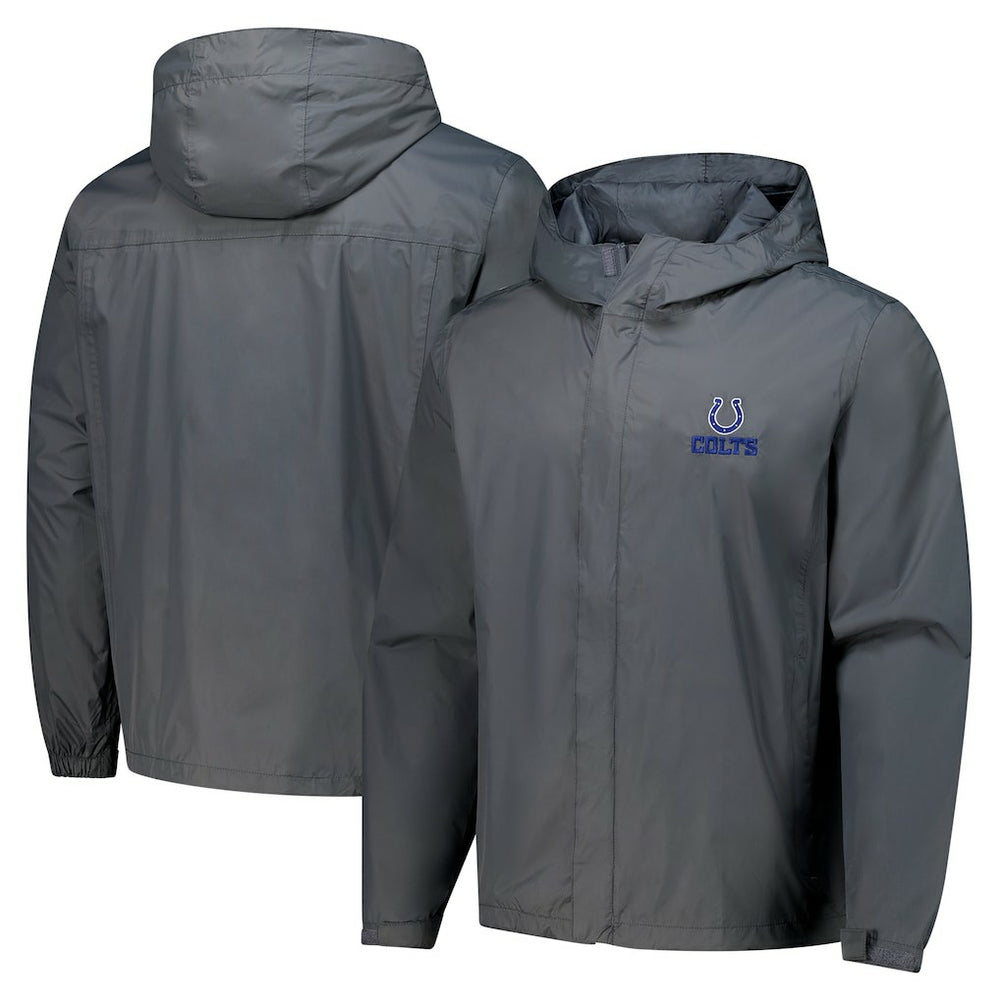 Indianapolis Colts Dunbrooke Tropic Waterproof Packable Full-Zip Hoodie Jacket  Graphite - NFL
