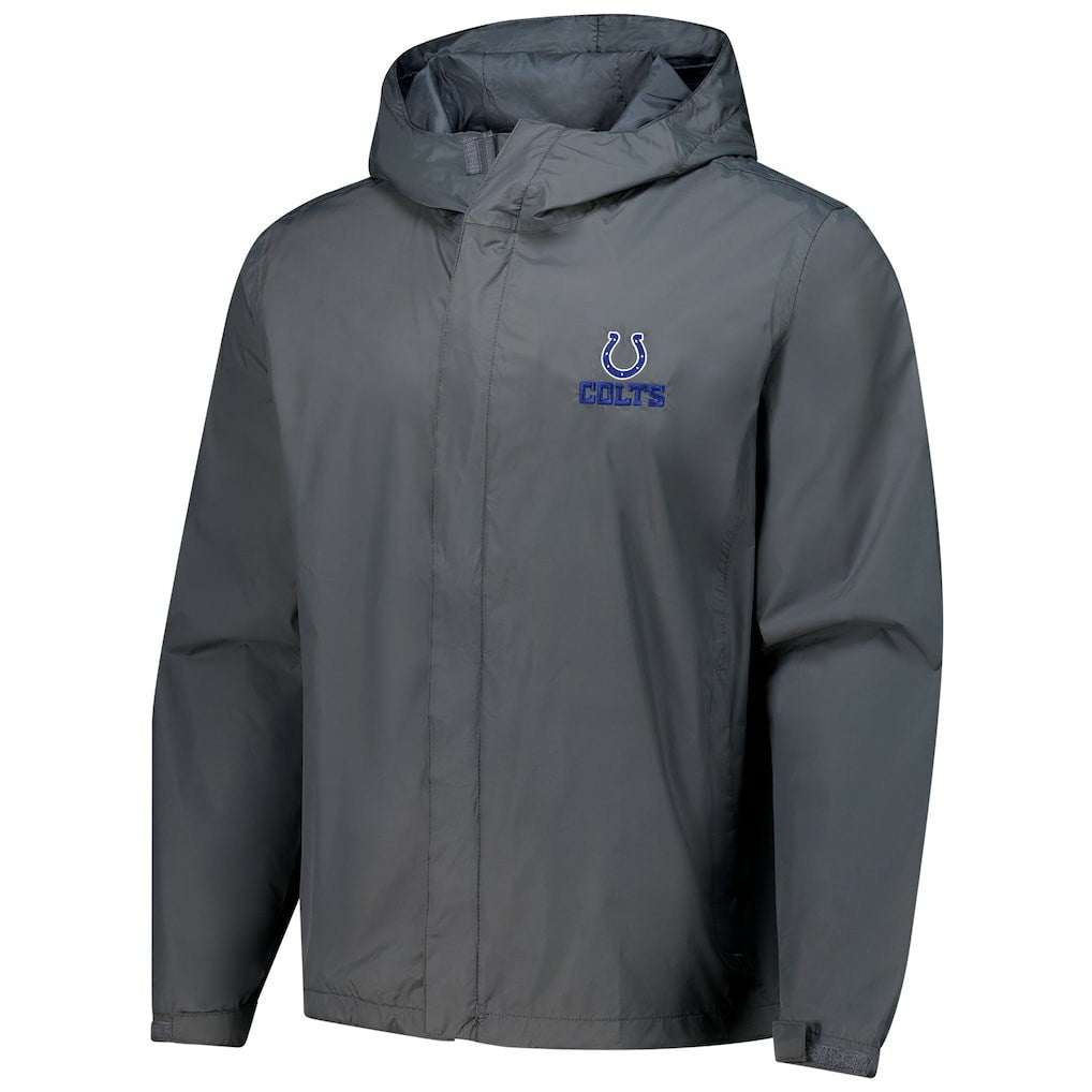 Indianapolis Colts Dunbrooke Tropic Waterproof Packable Full-Zip Hoodie Jacket  Graphite - NFL
