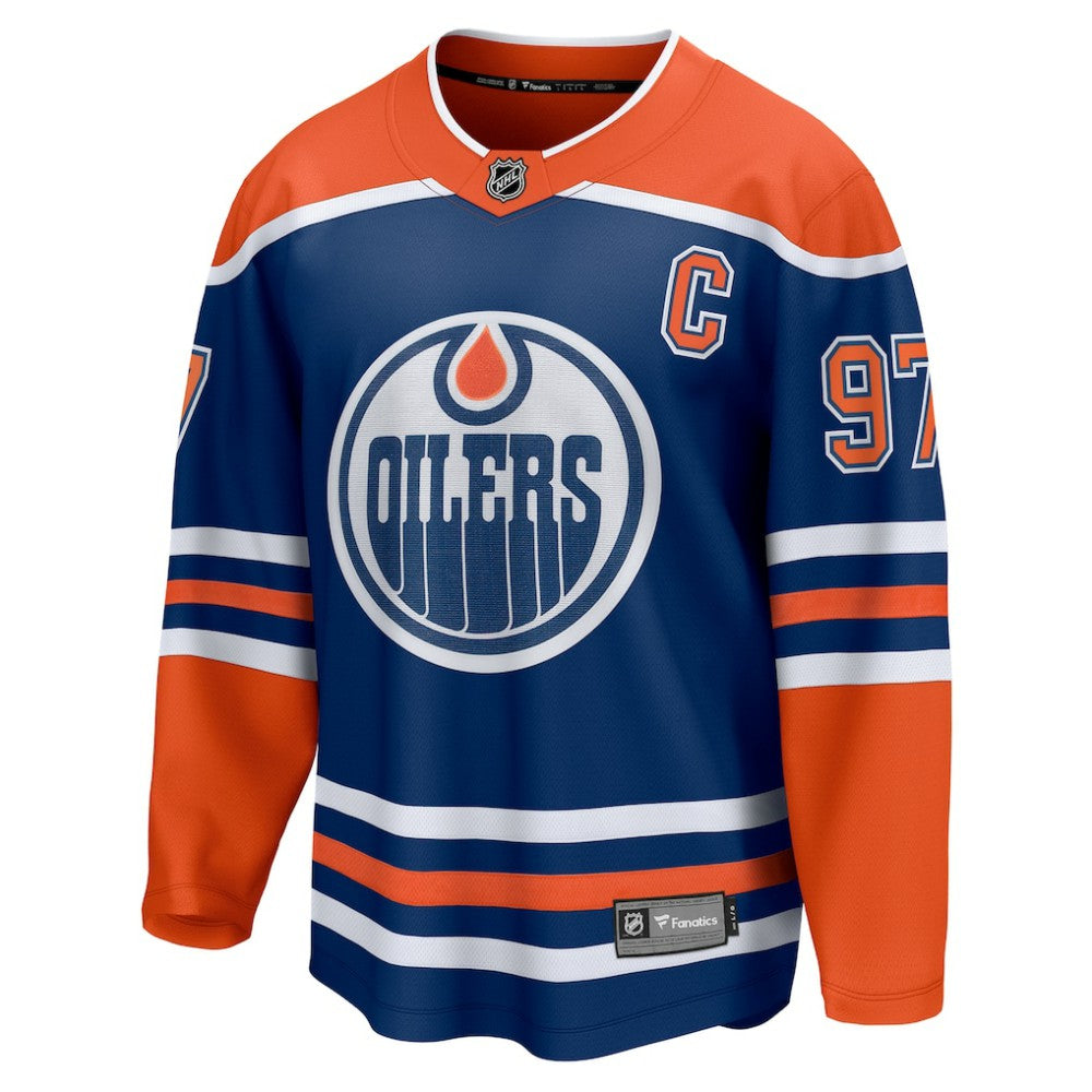 Connor McDavid Edmonton Oilers - Fanatics Home Breakaway Jersey Royal