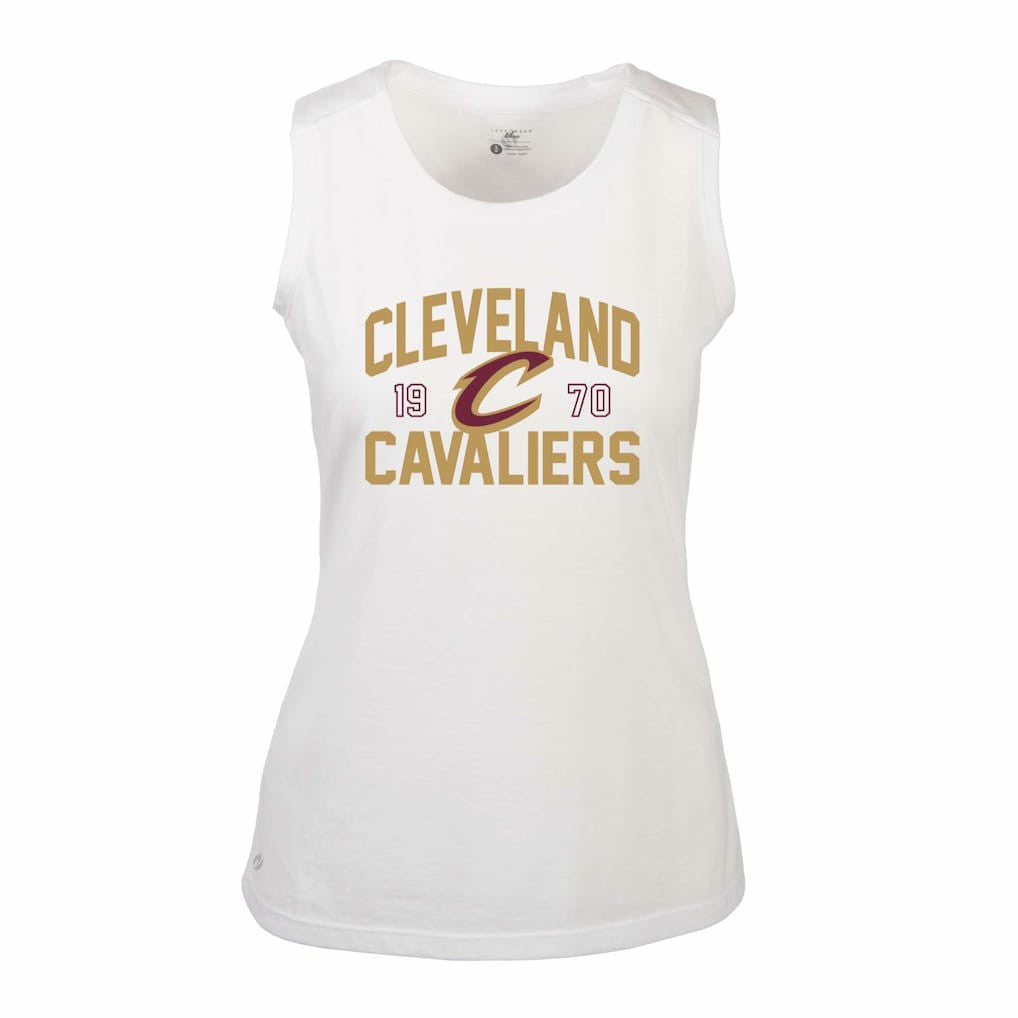 NBA - Cleveland Cavaliers Levelwear Women's Macy Tank Top - White